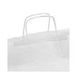 thumbnail of MONOUSO - Bolsa Papel Kraft Blanca con Asas 100g/m² 35+18x34cm (250 Uds)