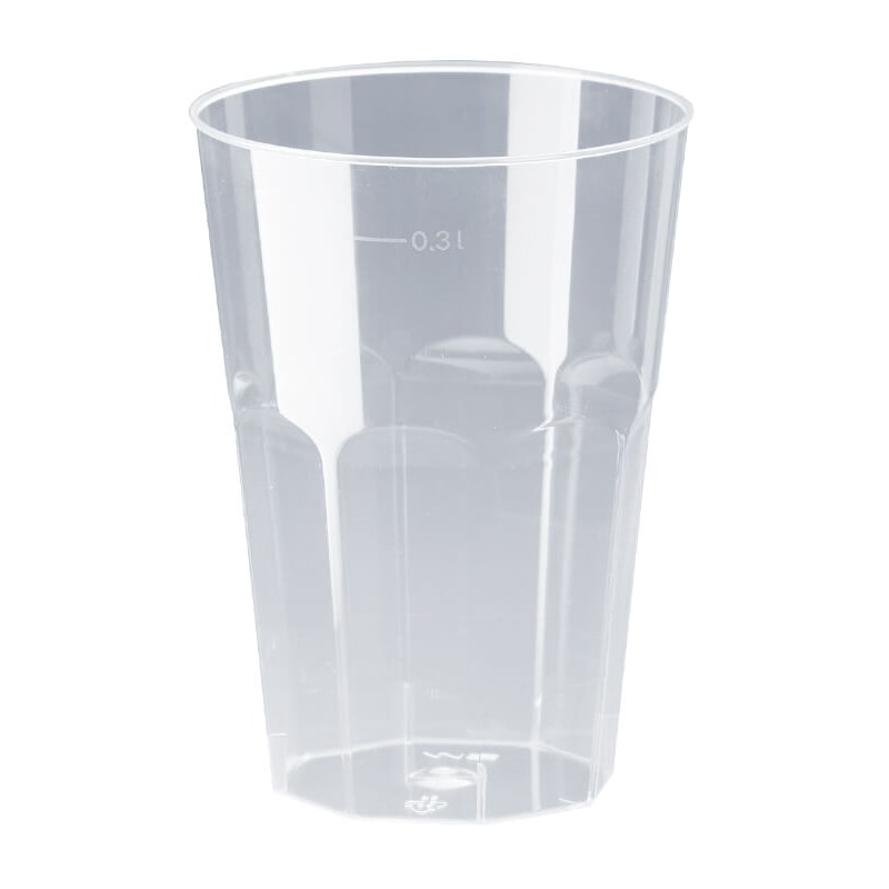 450x Trinkglas Deco, PS, Spritzguss, klar, 300ml