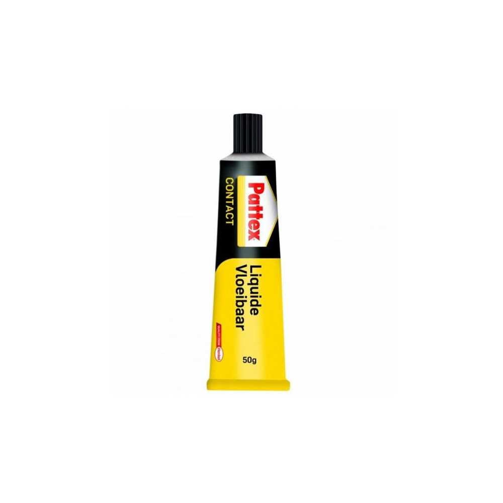 Colle contact liquide haute résistance néoprène jaune noir blanc rouge 125 g Pattex