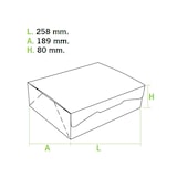 thumbnail of MONOUSO - Gebäck Box weiß 25,8x18,9x8cm 2Kg (25 Stück)