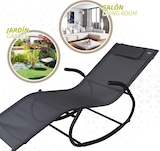 thumbnail of Espreguiçadeira de jardim de baloiço antracite com almofada Aktive