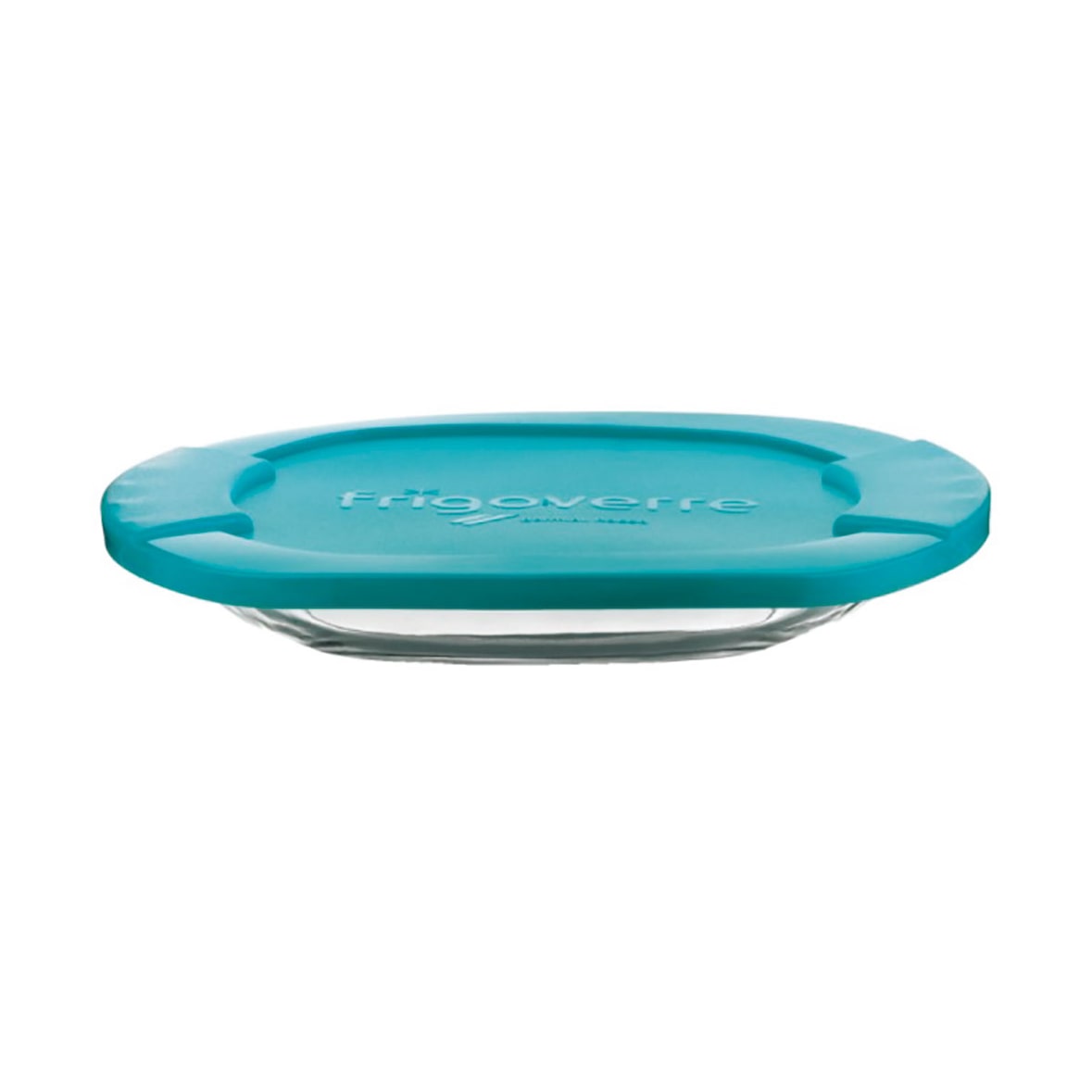 BORMIOLI ROCCO Lot de 8 gamelles 27 cm. avec Couvercle bleu frigoverre Verre