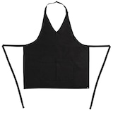 thumbnail of Weiße Kellnerschürze mit V-Ausschnitt in Schwarz