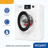 thumbnail of Exquisit Waschmaschine WA9214-340A weiss | 9 kg Fassungsvermögen | Energieeffizienzklasse A | 16 Waschprogramme | Kindersicherung | Startzeitvorwahl