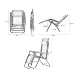 thumbnail of Silla plegable tumbona hamaca Gravedad Cero Marrón