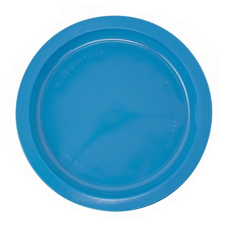 MONOUSO - Plastikteller PS Wiederverwendbar Flach Dunkelblau Ø22cm (300 Stück)