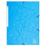 thumbnail of Exacompta - Réf. 17112H - Carton de 25 chemises à élastiques - dimensions 24 x 32 cm pour documents au format A4 - couleur turquoise