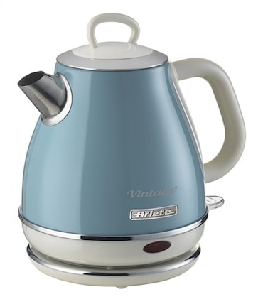 Ariete 2868BL Retro waterkoker Vintage 1 L blauw, snoerloos met ingebouwde 3-voudige zekering