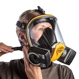 thumbnail of Dewalt Leichtgewicht, wiederverwendbare Vollmaske mit A2P3-Filtern, Größe M