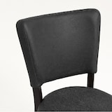 thumbnail of METRO PROFESSIONAL Chaise de restaurant rembourrée Cindora lot de 2, bois de hêtre/simili cuir, noir