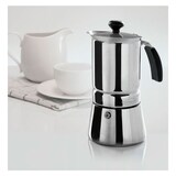 thumbnail of Oroley ARGES Cafetera Italiana Inducción 2 tazas, Acero Inoxidable, para Todo tipo de Cocinas Plata