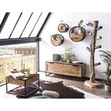 thumbnail of SIT Möbel Wandplank | rond | 1 lade | Mangohout naturel | Frame metaal zwart | B 50 x D 20 x H 50 cm | 14366-01 | Serie SIDNEY