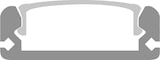 thumbnail of 2m Aluprofile Alu Schiene Leiste Profil LED Kanal Deckenanbringung für LED Strip Profil mit Milchglas Abdeckung
