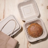 thumbnail of Fiesta Compostable - Hamburgerboxen aus kompostierbarer Bagasse, 15,2 cm (500 Stück)