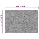 thumbnail of vidaXL Teppich Waschbar Grau 160x230 cm Rutschfest