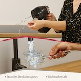 thumbnail of Briebe Elegance Batedor Misturador Especial Pastelaria, 5 Velocidades + Turbo, Acessórios Aço Inoxidável, HM1174BLK, Preto