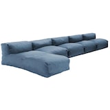 thumbnail of Salon de jardin modulable 5 places avec méridienne bleu pacific
