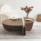 thumbnail of Table basse en aggloméré Podium noyer Hanah Home