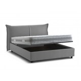 thumbnail of Dmora Letto matrimoniale Clelia, 100% Made in Italy, Apertura frontale, con materasso 160x190 Cm incluso, Grigio