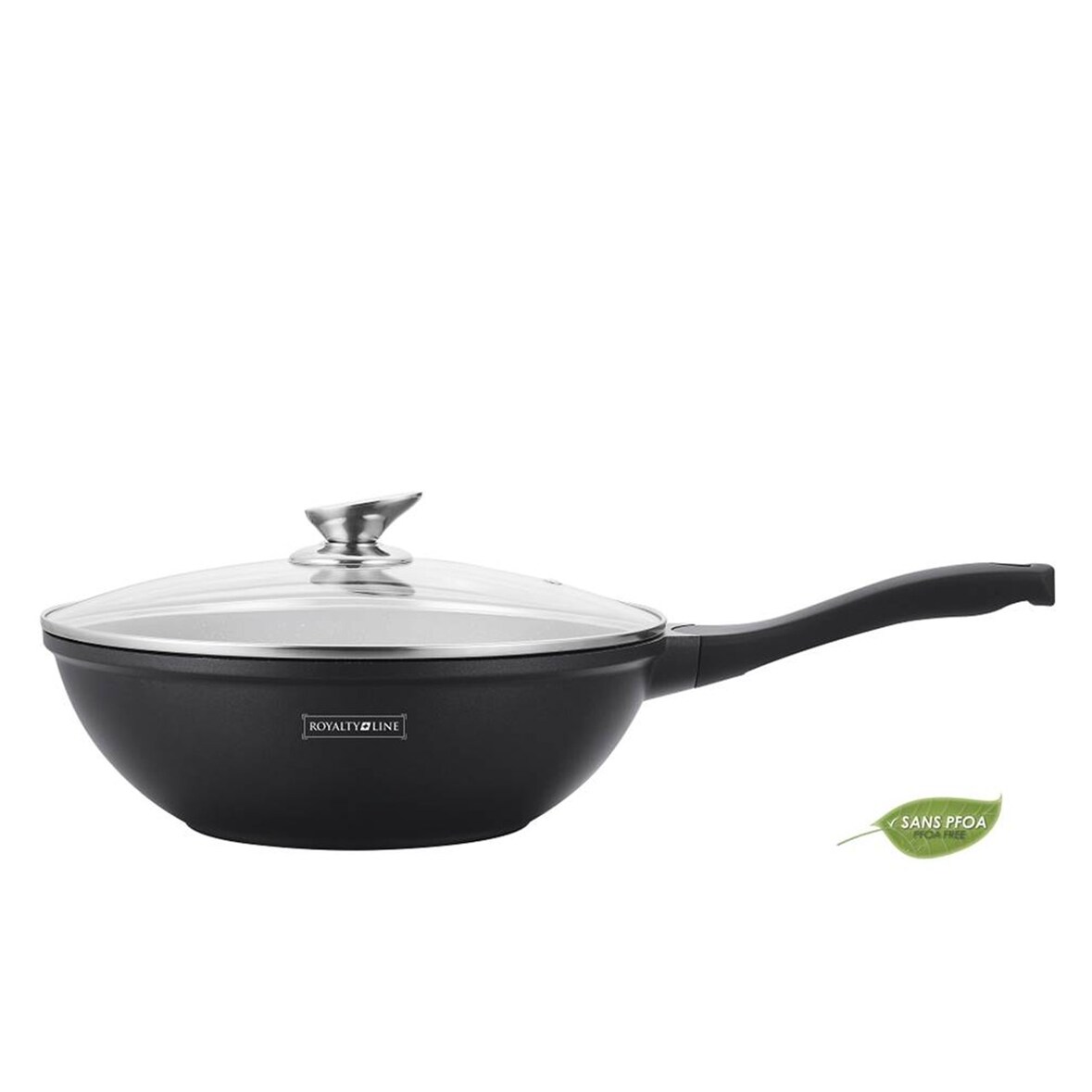 Poêle Wok 28 cm en fonte  RLBW28M usage non-intensif Royalty Line