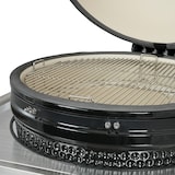 thumbnail of METRO PROFESSIONAL Barbacoa de carbón vegetal kamado Naggado Pro, 140 x 91 x 127 cm, mesa lateral plegable y ruedas, cerámica/ acero inoxidable, negro