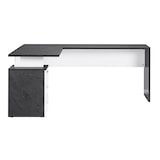 thumbnail of Web Furniture NEW SELINA Scrivania ad Angolo Melaminico 3 Cassetti 160x180cm   Bianco Lucido/Report