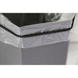 thumbnail of PROREGAL Abfallsammler mit Edelstahl-Einwurfklappe, 45L, HxBxT 83x32,5x37,5cm, Lichtgrau, Abfallbehälter, Abfalleimer, Abfalltrennung, Edelstahl