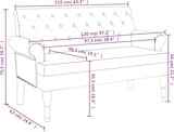 thumbnail of Décoshop26 - Bank mit gepolsterter Rückenlehne 120 x 62 x 75,5 cm in hellgrauem Stoff DEC024646