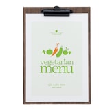 thumbnail of Securit® Walnussholz-Speisekartenhalter - Holzpaneel mit Klemme