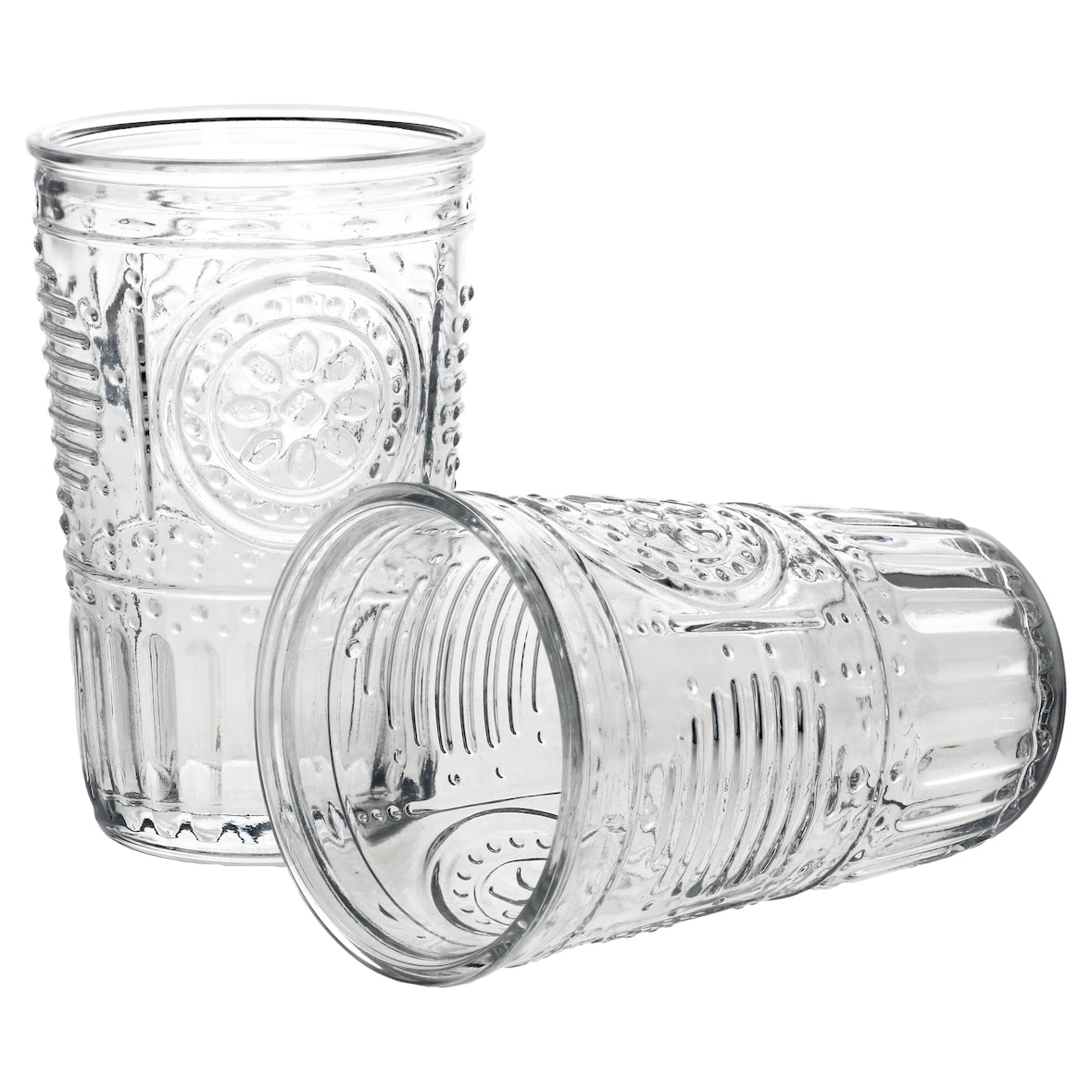 2er Set Romantic Longdrink-Glas klar 340ml