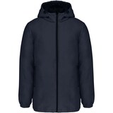 thumbnail of Parka a capuche recyclée imperméable  bleu marine T.XL Kariban