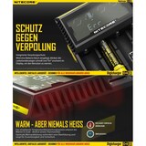 thumbnail of NiteCore Ladegerät Digicharger D4 EU mit Display für AAA, AA, C