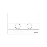 thumbnail of Valsir Betätigungsplatte `Ida` Drückerplatte Mechanisch Weiß Rund mit Balken