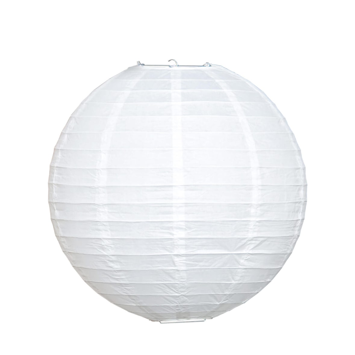 12x Lampion rund weiß O 25 cm