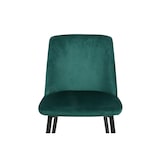 thumbnail of METRO PROFESSIONAL Silla de restaurante tapizada Belora, set de 2, acero/poliéster, verde/negro