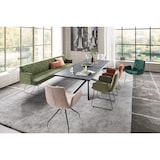 thumbnail of Banco de comedor KAWOLA CHARME Pana verde oliva 186cm