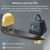 thumbnail of Support Mural Vidéoprojecteur Pliable Réglable En Alliage D'Aluminium Argenté Argent YONIS