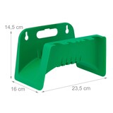 thumbnail of Relaxdays Schlauchhalter Wand, 4er Set, für 10 m 5/8" Schlauch, Gartenschlauchhalter Kunststoff, Schlauchaufhänger, grün
