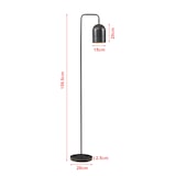 thumbnail of Helloshop26 - Luminária de chão de estilo atemporal design elegante para sala de estar quarto e escritório em metal 159 cm preta 03_0009526