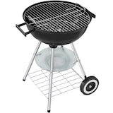 thumbnail of tectake barbecue sphérique robuste grille chromée galvanisée châssis acier roues 52x45x75 cm design moderne