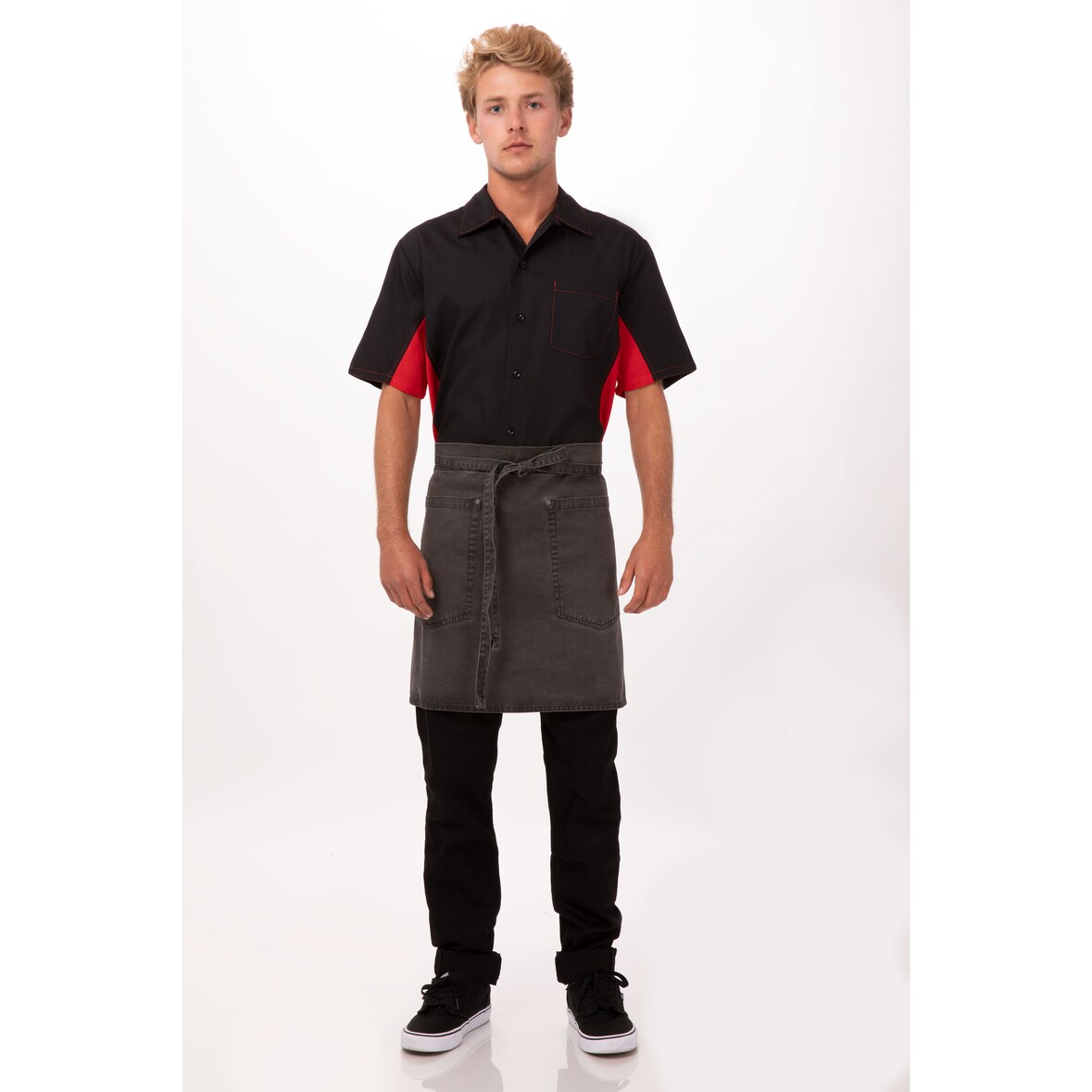 Chef Works® DORSET Bistroschürze (kurz) Urban Artikel AHWAQ014 in Pechgrau