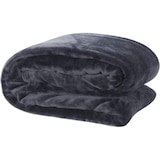 thumbnail of WellHome - Coperta in pile di corallo da 250 GSM, 100% poliestere, colore antracite