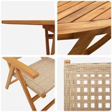 thumbnail of vidaXL Garten Essgruppe 5 pcs Beige