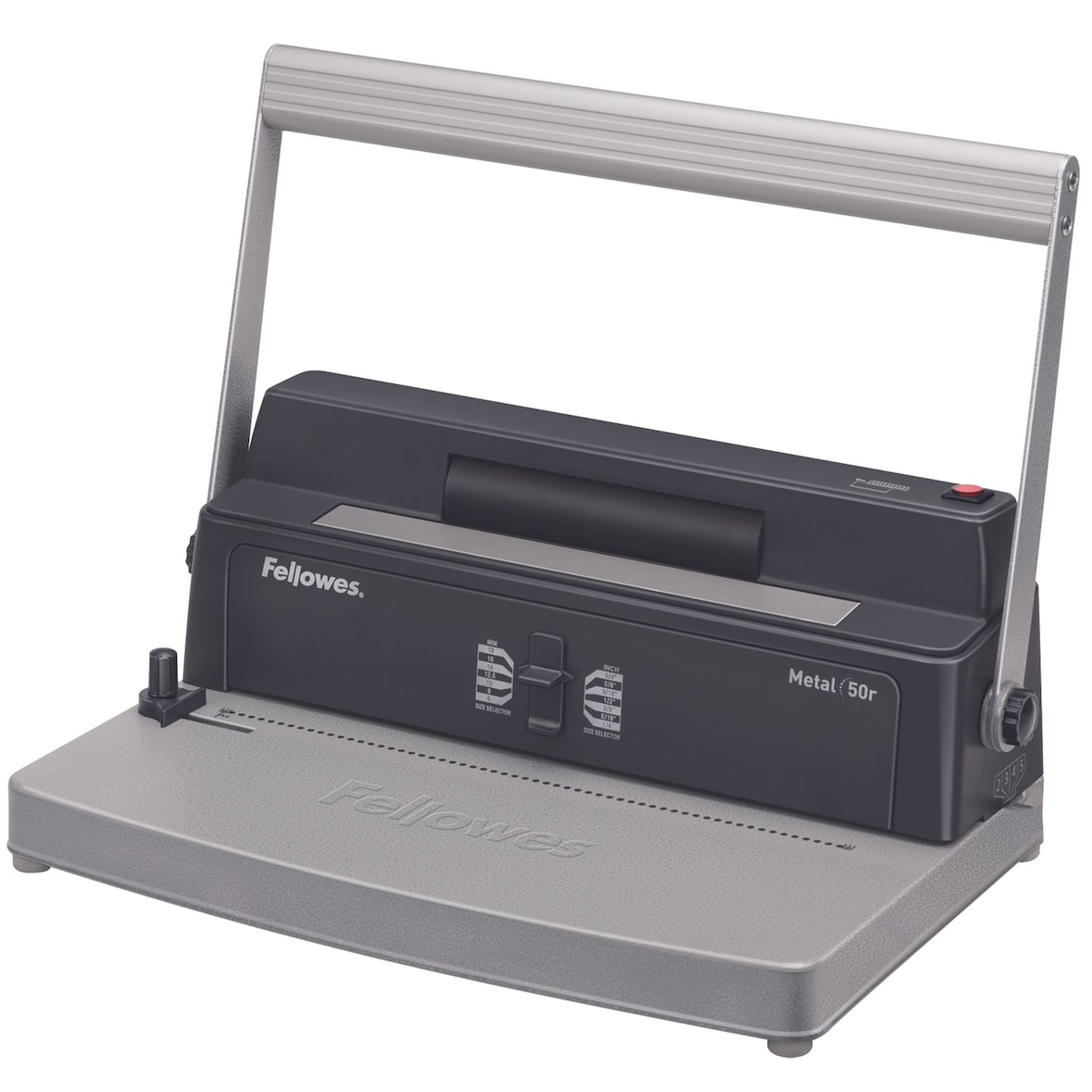 Fellowes Encuadernadora Metal 50R eléctrica, espiral metálico, uso ocasional/moderado, perfora hasta 12 hojas y encuaderna hasta 450 hojas