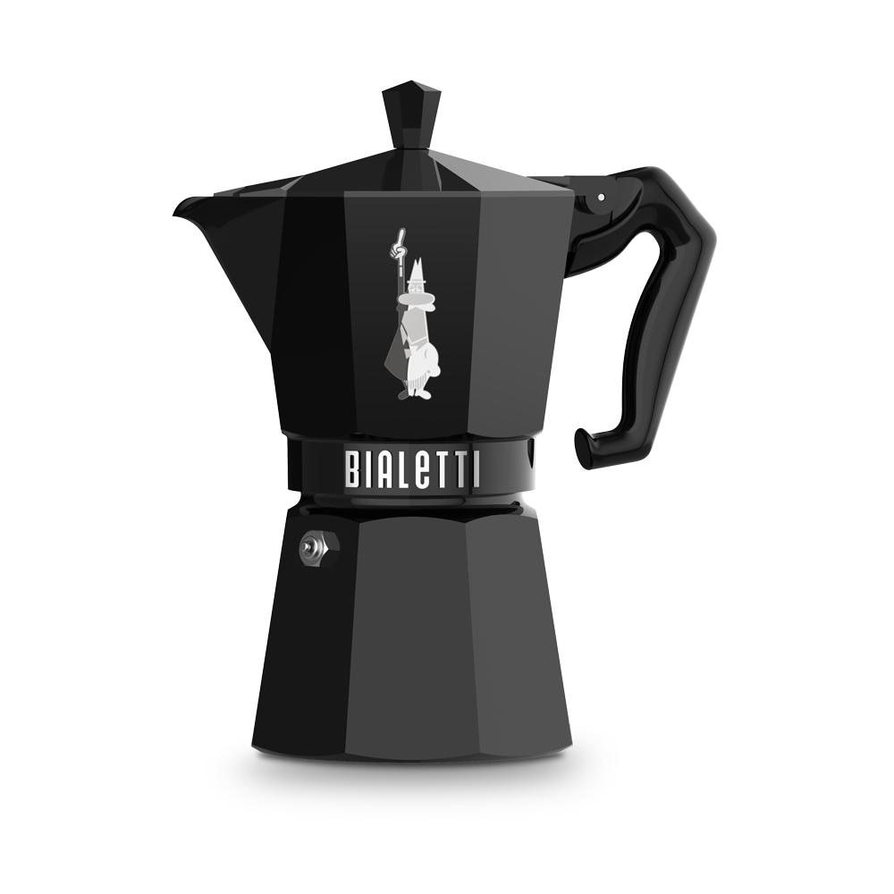 Kaffeekanne Moka Exclusive schwarz 6 Tassen - 25 cl Rund Aluminium Bialetti 16.5x11.5 cm