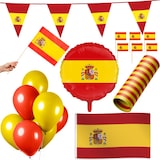 thumbnail of Spanien Party Deko Set 84 tlg. Partyset Partydeko rot gelb