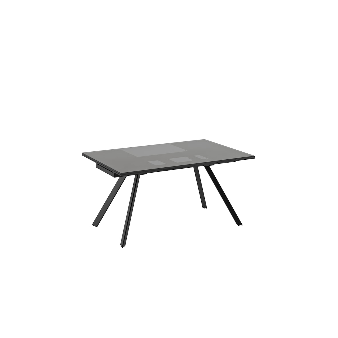 Smokey - Tavolo Allungabile (160 / 240 x 90 cm) in Vetro Nero