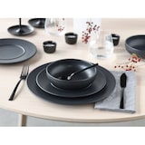 thumbnail of CreaTable Unico Schwarz Tellerset 8-tlg Steinzeug