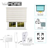 thumbnail of WellHome - Persiana Rolô Dia/Noite Poliéster 130 x 175 cm (Largura x Altura) Efeito Linho