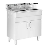 thumbnail of Helloshop26 - Friggitrice elettrica doppia 26 litri 10.000 watt rubinetto zona fredda mobile professionale in acciaio inox 14_0003983